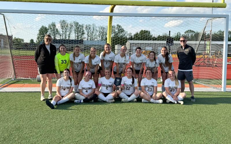FIVE-PEAT CHAMPS. The varsity Lady Eagles won the Owensville Tournament for the fifth consecutive year. They trounced St. James 7-0 and the Dutchgirls 7-1. Photo via Eagles Soccer X Article Image Alt Text