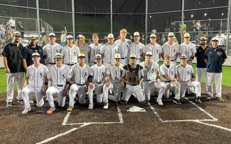 BACK-TO-BACK DISTRICT CHAMPS. The Sullivan Eagles rallied to a 3-2 comeback victory over Owensville in the Class 4 District 4 Championship on Wednesday, May 15. Drake Gawer's walk-off RBI in the bottom of the 7th drove Seth Valley home for their second consecutive title. Photo via Sullivan Eagles X Article Image Alt Text