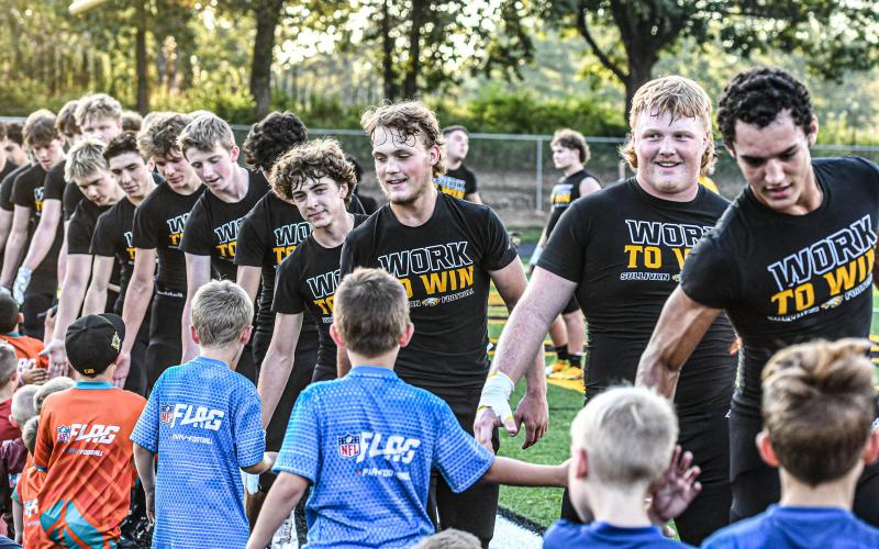 WORK TO WIN. Sullivan High School held its youth football night on Sept. 20. Photo by Extra Innings Photography Article Image Alt Text