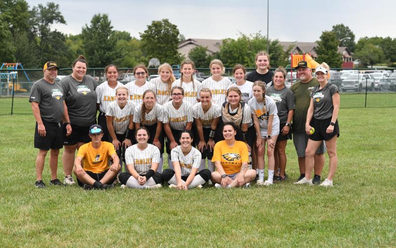BACK TO SCHOOL CLASSIC. The Lady Eagles softball team went 1-2 on Saturday. Sullivan lost in their first two games against Washington and Mexico. But they pulled through in their last match to defeat Capital City, 4-5. Photo by Extra Innings Photography. Article Image Alt Text