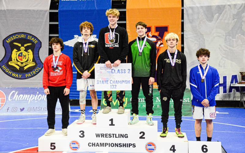 CONNER ROACH medaled at 3rd in the 132 class. Photo by Will Johnson. Article Image Alt Text
