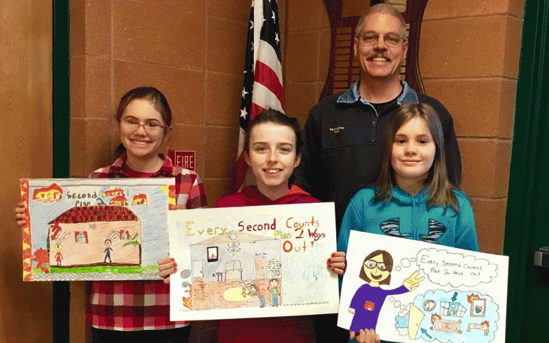 Fire Poster winners grades 5 and 6.