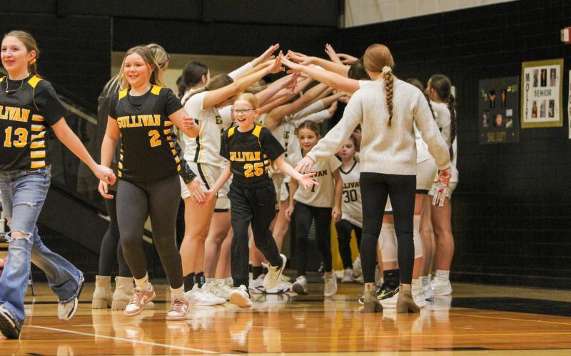 LADY EAGLETS. Sullivan recognized its future playmakers on Youth Recognition Night, who will lead the team to success in years to come. Photo by Wyatt Hardy Article Image Alt Text
