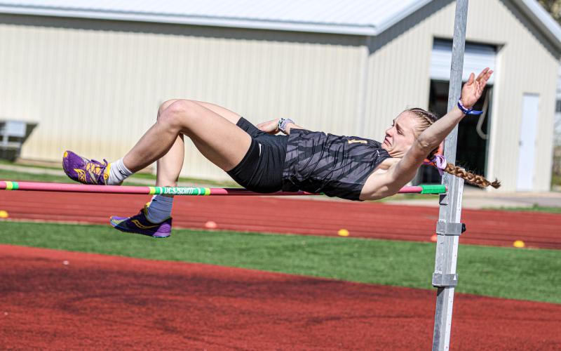 MARIAH DENNEY was selected with three other track athletes statewide to be voted in MileSplit’s Missouri Girl’s Performer of the Week poll. The freshman shattered Sullivan High School’s 800 and 1600-meter run records in her first two meets. After etching her name into the books, Denney stated, “I am excited to achieve something that no other female athlete in Sullivan has achieved, and I am super grateful for the opportunities I’ve had. This season, I hope to make it to state and receive a medal and hopefully get some new personal records.” Photo by Wyatt Hardy Article Image Alt Text