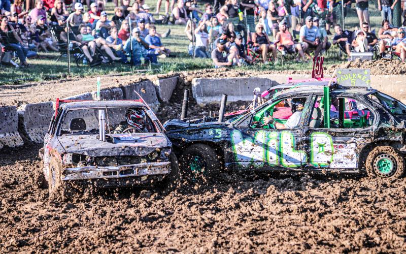 NO MERCY. The demo derby contestants were not afraid of being ruthless. Photo by Wyatt Hardy Article Image Alt Text