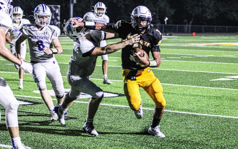 ROBERT YORK (3) was versatile as a utility player. Photo by Wyatt Hardy Article Image Alt Text