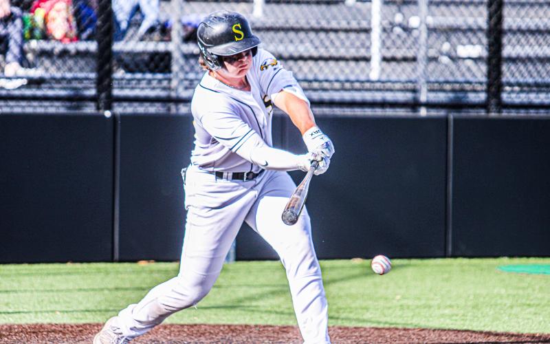 CHASE BLUE chalked up a run and a hit. Photo by Wyatt Hardy Article Image Alt Text
