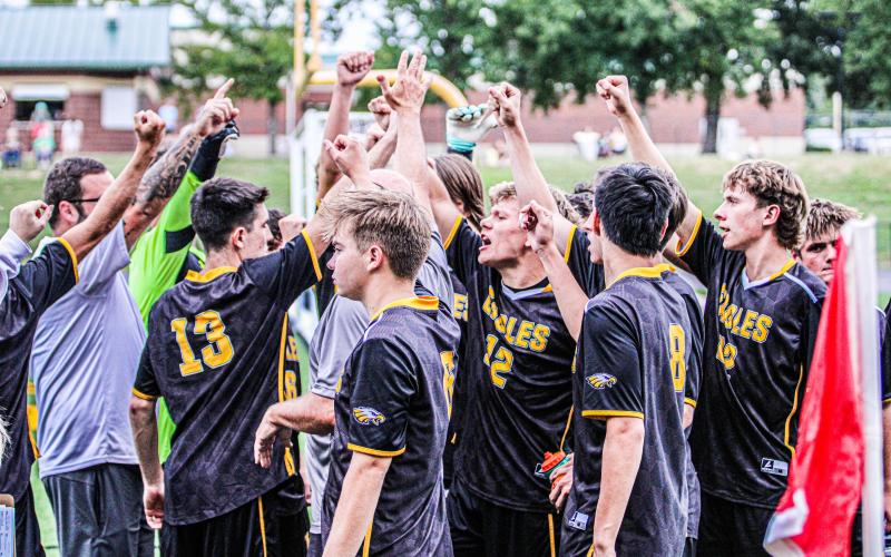 FOR GLORY. Boys soccer finished its first week with a win and three losses. Sullivan kicked off 2024 against Washington and at the Lebanon Kickoff Tournament. Photo by Wyatt Hardy Article Image Alt Text