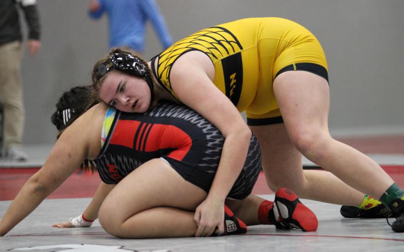 ABIGAIL ERFURTH placed second on the podium. Photo by Wyatt Hardy Article Image Alt Text