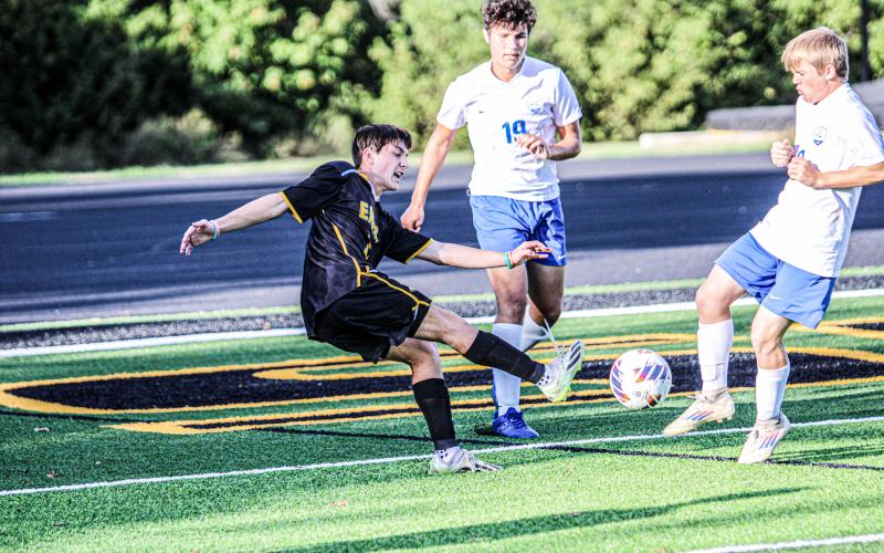 BEN TANNER has made waves during his freshman year and scored against the Lions. Photo by Wyatt Hardy Article Image Alt Text