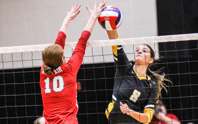 AVA BLANKENSHIP led Sullivan in the championship with 33 attacks, 20 points, 15 kills and five blocks. Photo by Wyatt Hardy Article Image Alt Text