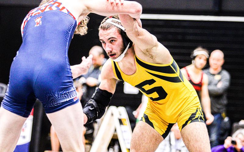 DOMINIC RANSOM emerged as the champion of the 144 class after coming back from an injury. Photo by Wyatt Hardy. Article Image Alt Text