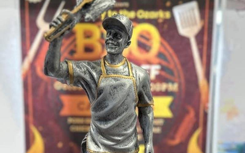 The grand champion trophy that will be presented on Saturday. Photo by MK BBQ Article Image Alt Text