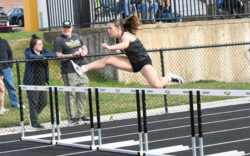 RILEY RULO took silver in the 300-meter hurdles. Photo by Extra Innings Photography Article Image Alt Text