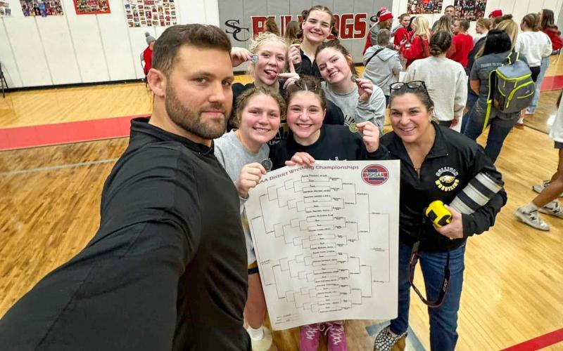 #STATEBOUND. Sullivan had five wrestlers who clinched state berths. They qualified after placing high at the Class 1 District 1 Tournament in St. Clair. Head coach Carl Lawrence says his fighters are “peaking at the right time” for Columbia. Photo by Carl Lawrence Article Image Alt Text