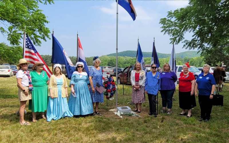 The Noah Coleman Chapter of the National Society of Daughters of the American Revolution (NSDAR) organized the event and placed the grave marker. The Noah Coleman Chapter of the National Society of Daughters of the American Revolution (NSDAR) organized the event and placed the grave marker.