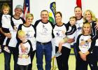 Sullivan Police Chief George R. Counts was honored Saturday with a retirement diner at Sullivan Knights of Columbus Hall. Counts was joined by his family, colleagues, city officials and friends. Pictured is Chief Counts with his family Saturday evening. Article Image Alt Text