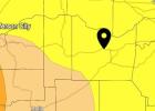 The immediate area is either experiencing moderate drought or abnormally dry conditions / U.S. Drought Monitor Article Image Alt Text
